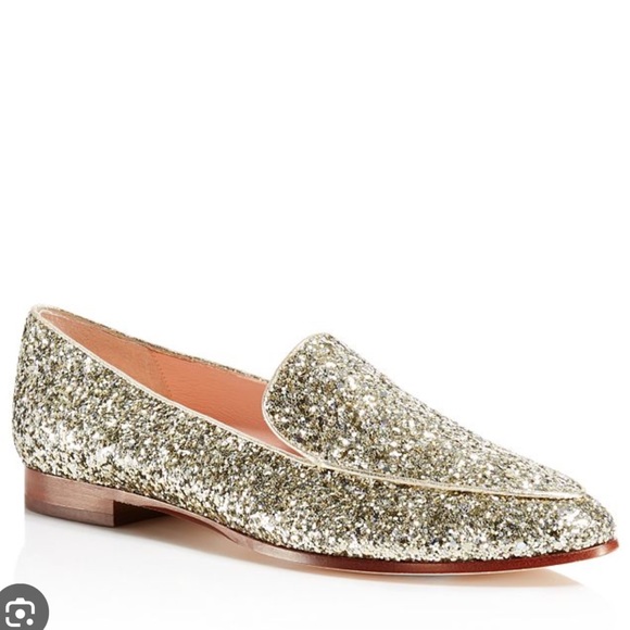 kate spade Shoes - Kate Spade Calliope gold glitter loafers